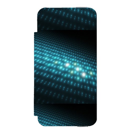 Coque Portefeuille Incipio Pour iPhone Globes bleus 3D (Folio Devant)