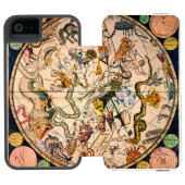 Coque Portefeuille Incipio Pour iPhone Hémisphère céleste, 1790 (Folio Ouvert)