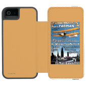 Coque Portefeuille Incipio Pour iPhone Henry Farman pilote l'affiche de promo d'homme de (Folio Ouvert)