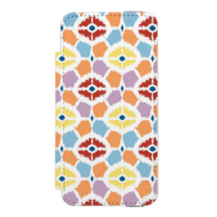 Coque-portefeuille iPhone 5 Incipio Watson™ Ikat coloré de diamants géométrique