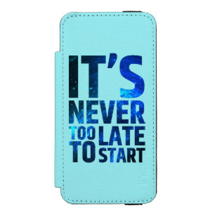 Coque-portefeuille iPhone 5 Incipio Watson™ Il n'est jamais trop tardif pour commencer