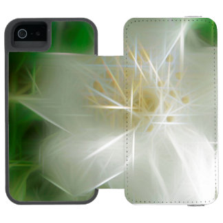 Coque-portefeuille iPhone 5 Incipio Watson™ Jasmine brillante blanche