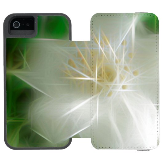 Coque Portefeuille Incipio Pour iPhone Jasmine brillante blanche (Folio Ouvert)