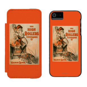 Coque-portefeuille iPhone 5 Incipio Watson™ Jeu de "agneau de Mamie" de fantaisie de flambeurs