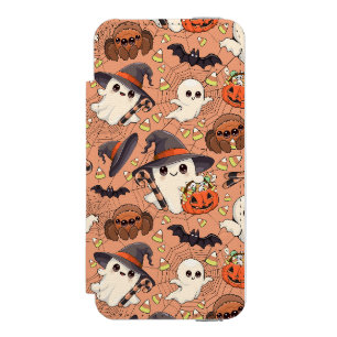 Coque-portefeuille iPhone 5 Incipio Watson™ Joli fantôme de Halloween de style Kawaii