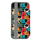 Coque Portefeuille Incipio Pour iPhone La Crowd of cats (Folio Dos)