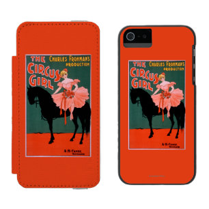 Coque-portefeuille iPhone 5 Incipio Watson™ La fille de cirque - femme sur le Theatrical de