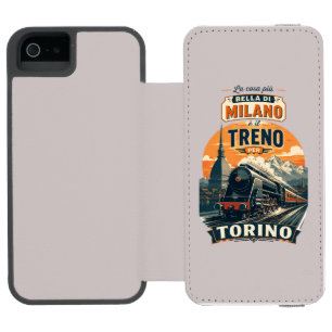 Coque-portefeuille iPhone 5 Incipio Watson™ La Meilleure Chose à Milan C'est Le Train Pour Tur