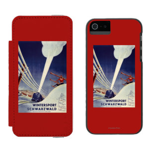Coque-portefeuille iPhone 5 Incipio Watson™ L'Allemagne - ski dans la forêt noire