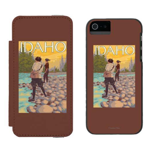 Coque Portefeuille Incipio Pour iPhone Les femmes pilotent l'affiche de voyage de (Côté par côté)