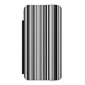 Coque Portefeuille Incipio Pour iPhone Lignes noires et blanches (Folio Devant)