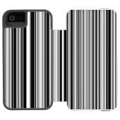 Coque Portefeuille Incipio Pour iPhone Lignes noires et blanches (Folio Ouvert)