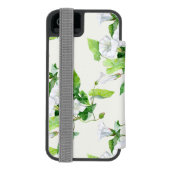 Coque Portefeuille Incipio Pour iPhone Liseron fleur blanche (Folio Dos)