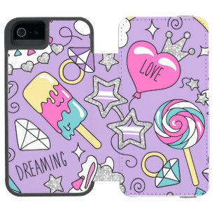 Coque-portefeuille iPhone 5 Incipio Watson™ Llama motif 1