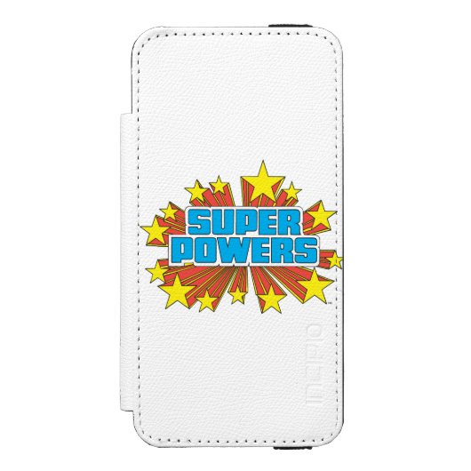 Coque Portefeuille Incipio Pour iPhone Logo Super Powers™ bleu (Folio Devant)