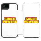 Coque Portefeuille Incipio Pour iPhone Logo Super Powers™ Jaune (Folio Ouvert)