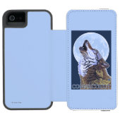 Coque Portefeuille Incipio Pour iPhone Loup de ConnecticutHowling (Folio Ouvert)