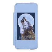 Coque Portefeuille Incipio Pour iPhone Loup de MaineHowling (Folio Devant)