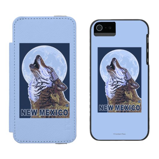 Coque Portefeuille Incipio Pour iPhone Loup gris HowlingNew Mexique (Côté par côté)