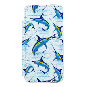 Coque-portefeuille iPhone 5 Incipio Watson™ Marlin Bleu Jaillissant de l'Océan