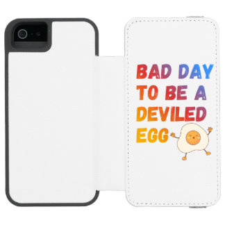 Coque-portefeuille iPhone 5 Incipio Watson™ Mauvaise Journée pour être un Œuf Mimosa
