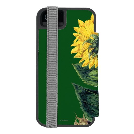 Coque Portefeuille Incipio Pour iPhone Miller : Tournesol (Folio Dos)