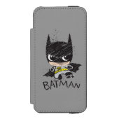Coque Portefeuille Incipio Pour iPhone Mini classique Batman Sketch (Folio Devant)