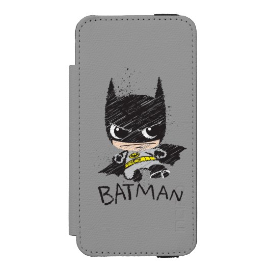 Coque Portefeuille Incipio Pour iPhone Mini classique Batman Sketch (Folio Devant)