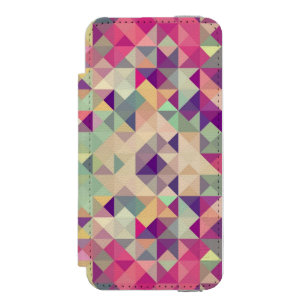Coque-portefeuille iPhone 5 Incipio Watson™ Modèle géométrique de hippies vintages