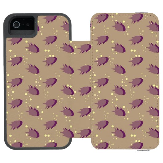 Coque Portefeuille Incipio Pour iPhone modelez avec les poissons 2 (Folio Ouvert)