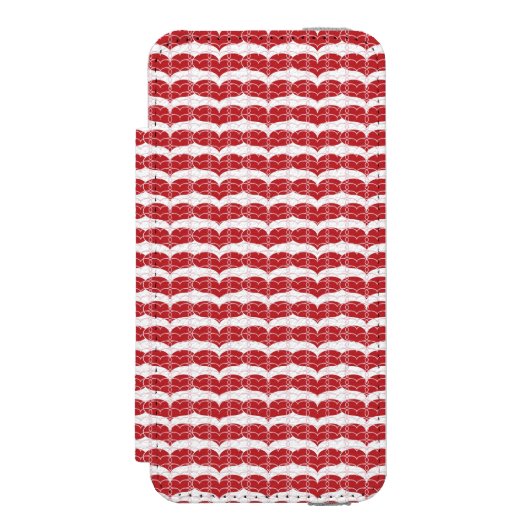Coque Portefeuille Incipio Pour iPhone Motif 2 de coeur (Folio Devant)
