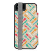 Coque Portefeuille Incipio Pour iPhone Motif 3 de cuisine (Folio Dos)