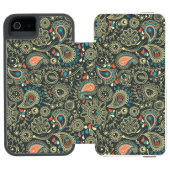 Coque Portefeuille Incipio Pour iPhone Motif 3 de Paisley (Folio Ouvert)