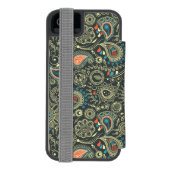 Coque Portefeuille Incipio Pour iPhone Motif 3 de Paisley (Folio Dos)