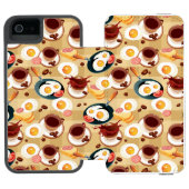 Coque Portefeuille Incipio Pour iPhone Motif 3 de petit déjeuner (Folio Ouvert)