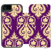Coque Portefeuille Incipio Pour iPhone Motif 4 de damassé (Folio Ouvert)