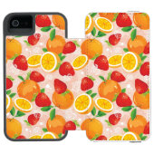 Coque Portefeuille Incipio Pour iPhone Motif abstrait avec la fraise (Folio Ouvert)