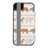 Coque Portefeuille Incipio Pour iPhone Motif africain 1 d'animaux (Folio Dos)