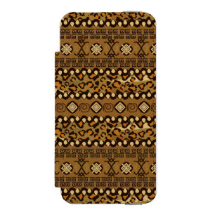 Coque-portefeuille iPhone 5 Incipio Watson™ Motif africain de peau de guépard