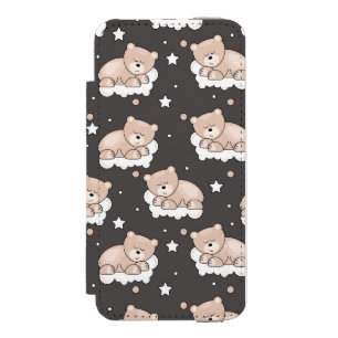 Coque-portefeuille iPhone 5 Incipio Watson™ motif avec le petit sommeil d'ours