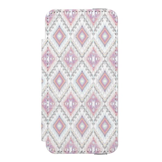 Coque Portefeuille Incipio Pour iPhone Motif aztèque géométrique abstrait (Folio Devant)