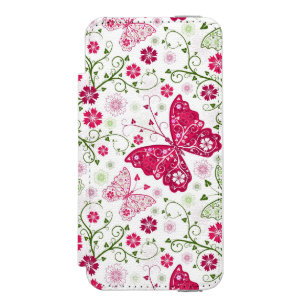 Coque-portefeuille iPhone 5 Incipio Watson™ Motif blanc floral