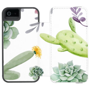 Coque-portefeuille iPhone 5 Incipio Watson™ Motif Cactus
