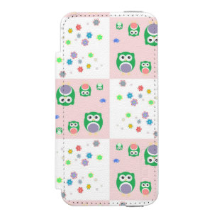Coque-portefeuille iPhone 5 Incipio Watson™ Motif coloré de hibou pour des enfants