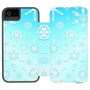 Coque-portefeuille iPhone 5 Incipio Watson™ Motif Crystal Snowflakes