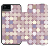 Coque Portefeuille Incipio Pour iPhone Motif d'abrégé sur cercles de tissu (Folio Ouvert)