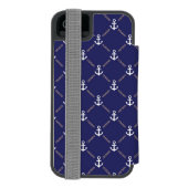 Coque Portefeuille Incipio Pour iPhone Motif d'Ancre (Folio Dos)