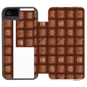 Coque Portefeuille Incipio Pour iPhone Motif de chocolat (Folio Ouvert)
