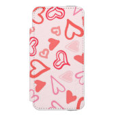Coque Portefeuille Incipio Pour iPhone Motif de coeur 23 (Folio Devant)