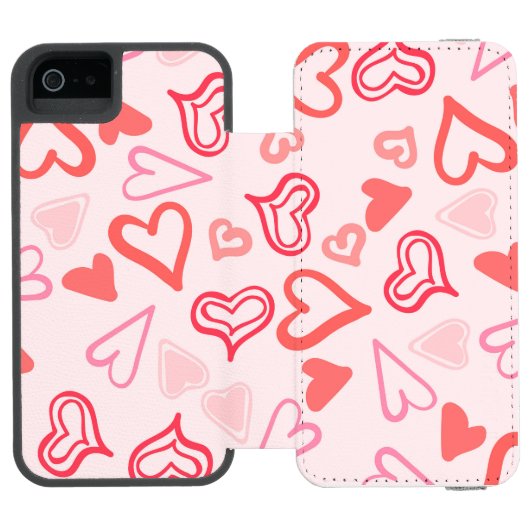 Coque Portefeuille Incipio Pour iPhone Motif de coeur 23 (Folio Ouvert)